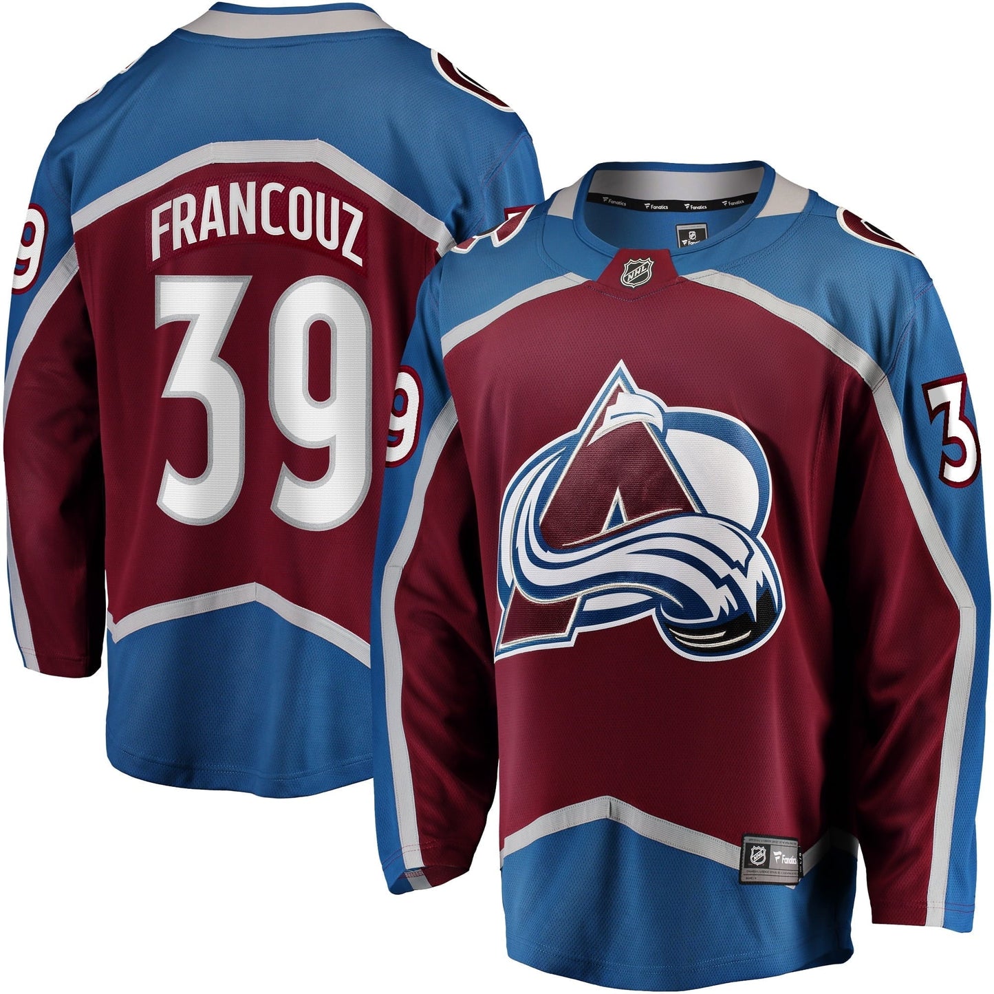 Men&#8217;s Fanatics Branded Pavel Francouz Burgundy Colorado Avalanche Breakaway Player Jersey